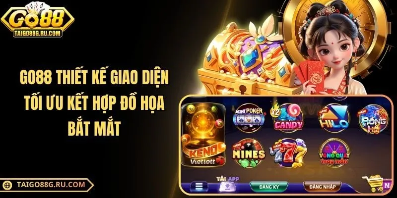 Go88 thiết kế giao diện tối ưu kết hợp đồ họa bắt mắt